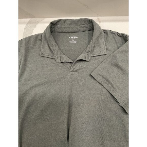 Bonobos Gray Polo Slim Fit XL - Picture 3 of 6
